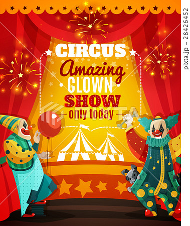 Circus Amazing Clown Show Announcement Poster Circus Amazing Clown Show Announcement Poster 28426452