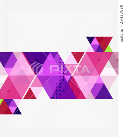 Triangle modern mosaic geometric template 28427630