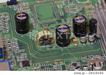Electronic circuit board close up Electronic circuit board close up 28428169