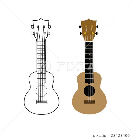 Ukulele vector illustration on white backgroiund 28428400