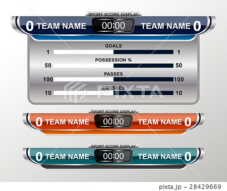 scoreboard template for football 28429669