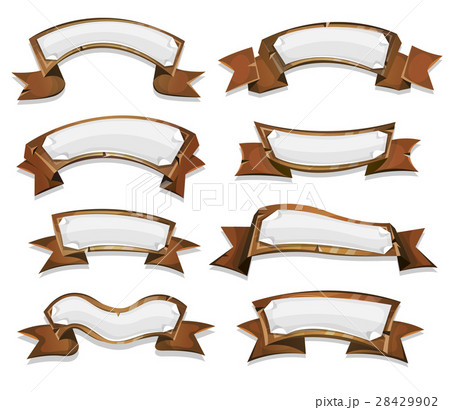 Wood Banners And Ribbons For Game Ui Wood Banners And Ribbons For Game Ui 28429902