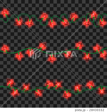 Set of red shining garland lights Set of red shining garland lights 28430332