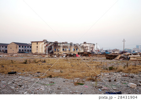 old wrecked landscape in Ningbo 28431904