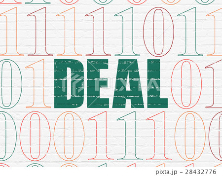 Business concept: Deal on wall background 28432776