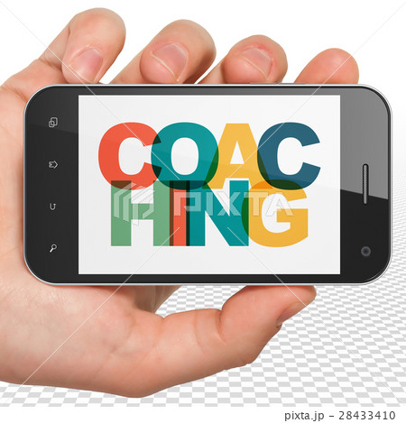 Studying concept: Hand Holding Smartphone with 28433410