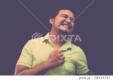 Asia man pain from disease heart attack 28434797
