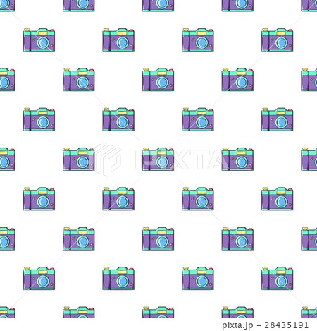 Retro photo camera pattern, cartoon style 28435191