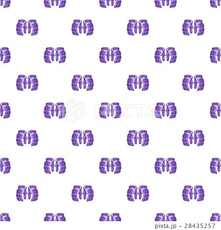 Hockey gloves pattern, cartoon style Hockey gloves pattern, cartoon style 28435257