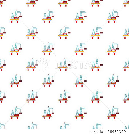Oil pump pattern, cartoon style 28435369
