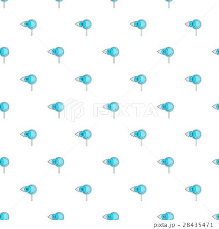Eye with a magnifying glass pattern, cartoon style 28435471