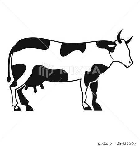 Cow icon, simple style 28435507