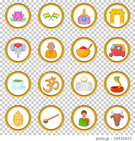 India vector set, cartoon style 28435655