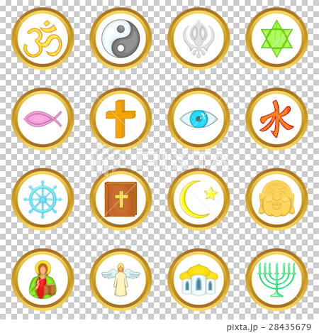 Religion vector set, cartoon style Religion vector set, cartoon style 28435679