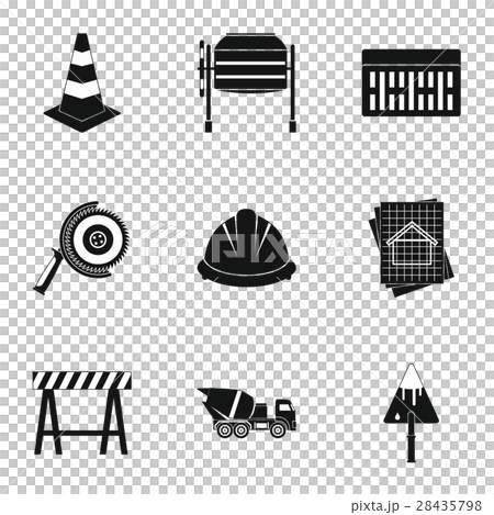 Repair icons set, simple style Repair icons set, simple style 28435798