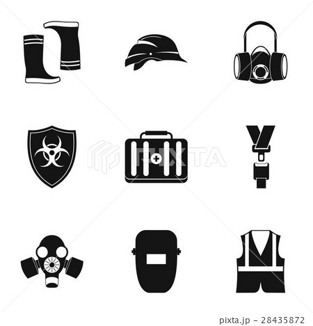 Repairs icons set, simple style 28435872