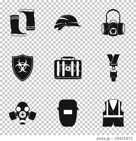 Repairs icons set, simple style 28435872