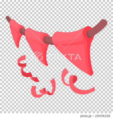 Flags icon, cartoon style 28436280