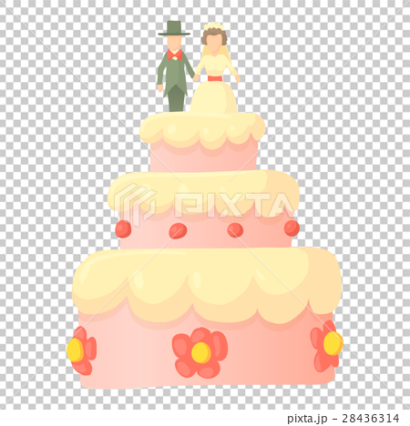 Wedding Cake Icon Cartoon Style 插圖素材 圖庫