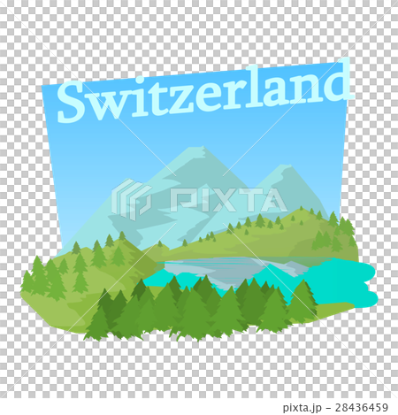 Green Switzerland icon, cartoon style Green Switzerland icon, cartoon style 28436459