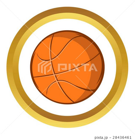 Basketball ball vector icon, cartoon style 28436461