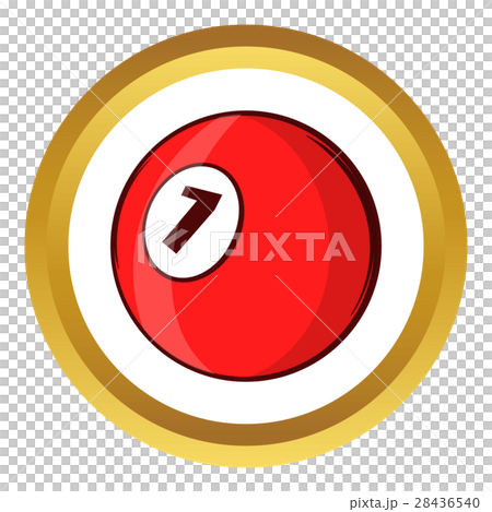 Billiard ball vector icon, cartoon style 28436540