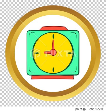 Colorful alarm clock vector icon, cartoon style Colorful alarm clock vector icon, cartoon style 28436591