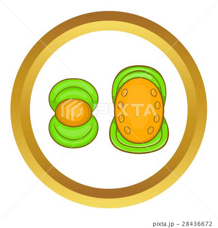 Knee protector and elbow pad vector icon Knee protector and elbow pad vector icon 28436672