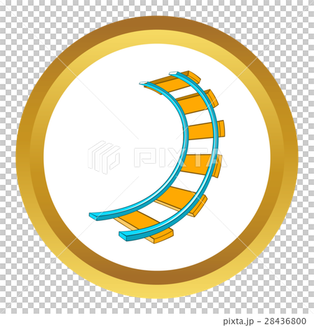 Roller coaster track vector icon 28436800