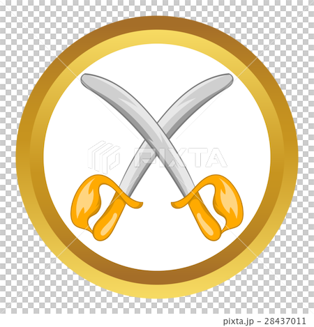 Toy swords vector icon Toy swords vector icon 28437011