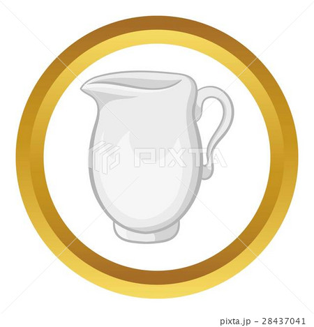 Jug of milk vector icon 28437041