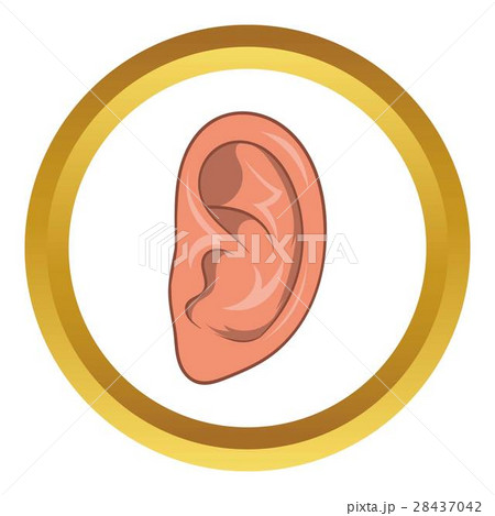 Ear vector icon 28437042