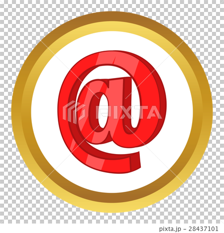 Red email sign vector icon - Stock Illustration [28437101] - PIXTA