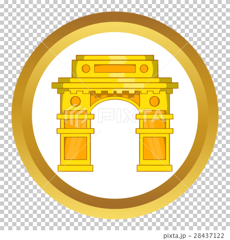 India Gate, New Delhi vector icon 28437122