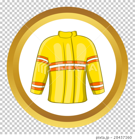 Fire jacket vector icon 28437160