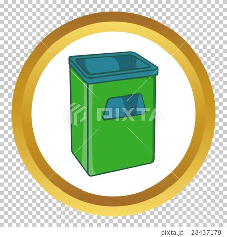 Street dustbin vector icon Street dustbin vector icon 28437179