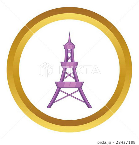 Eiffel Tower vector icon 28437189