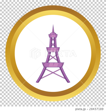 Eiffel Tower vector icon 28437189