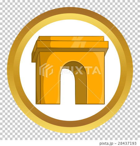 Triumphal arch, Paris vector icon 28437193