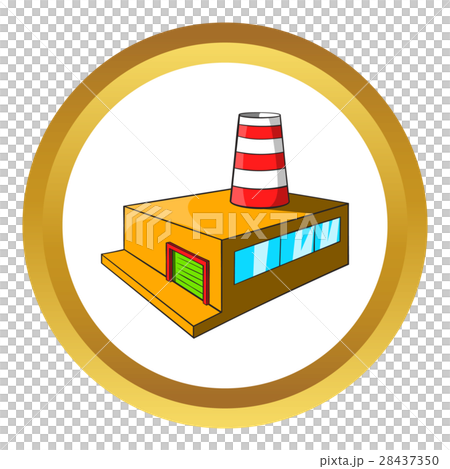 Chemical plant vector icon 28437350