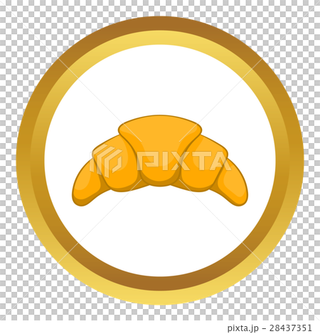 Croissant vector icon 28437351