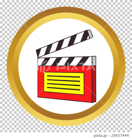 Clapperboard vector icon 28437444