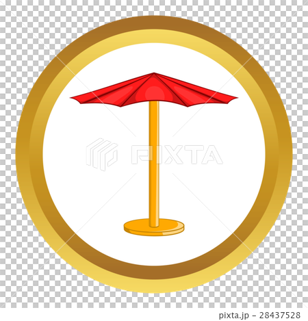 Beach umbrella vector icon Beach umbrella vector icon 28437528