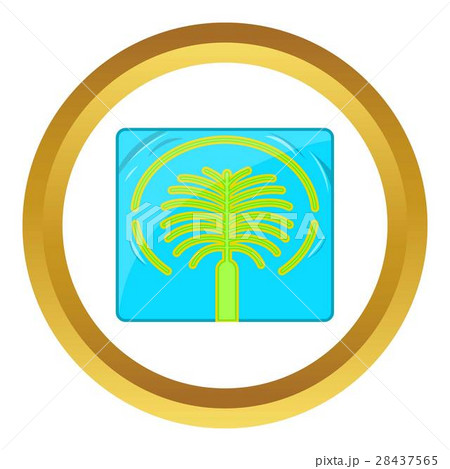 Artificial Islands in UAE vector icon 28437565