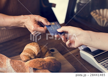 Small bakery business buying customer Small bakery business buying customer 28441465