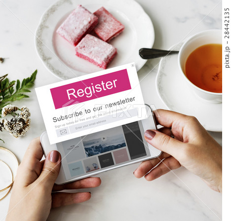 Join Us Register Newsletter Concept 28442135