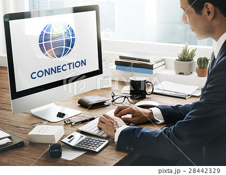 Social Networking Connection Global Communication 28442329