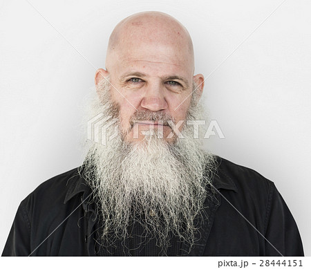 Men Adult Long Beard Bald Head Thoughtful Men Adult Long Beard Bald Head Thoughtful 28444151