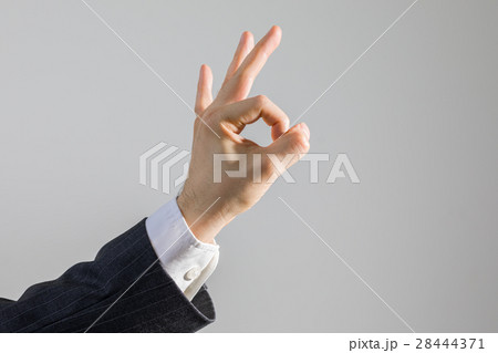 Hand OK Sign of Businessman Concept of Agreement 28444371