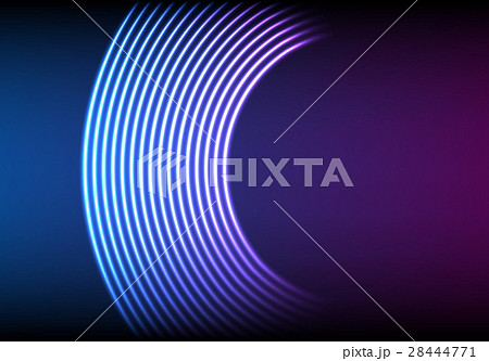 Vinyl grooves as neon lines background. With 80s 28444771